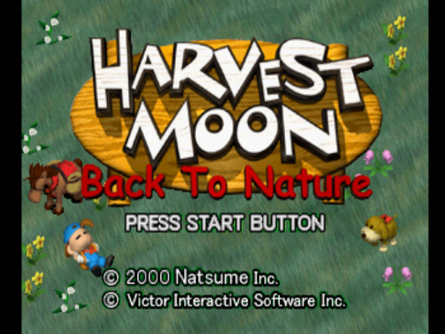 Harvest Moon - Back to Nature (Trade Demo) Title Screen